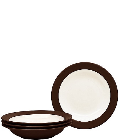 Noritake Colorwave Stoneware Pasta/Rim Soup Bowls, Set of 4