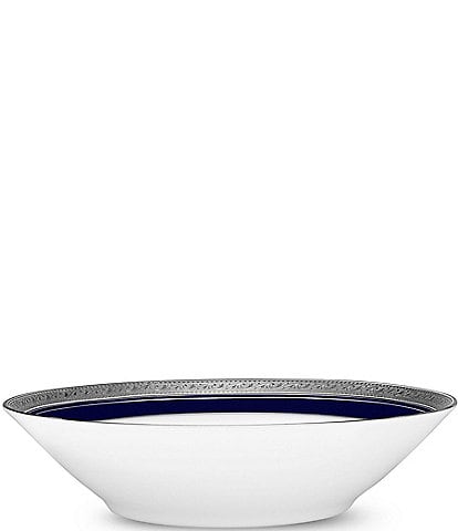 Noritake Crestwood Cobalt Platinum Porcelain China Soup Bowl