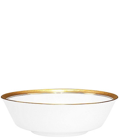 Noritake Crestwood Etched Gold Collection Round Vegetable Bowl