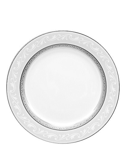 Noritake Crestwood Etched Platinum Porcelain Accent Salad Plate