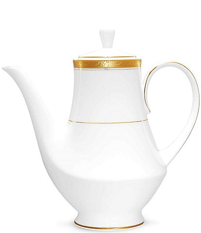 Noritake Crestwood Etched Porcelain Coffeepot