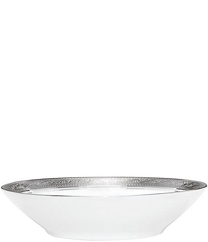 Noritake Crestwood Etched Platinum Porcelain Fruit Bowl