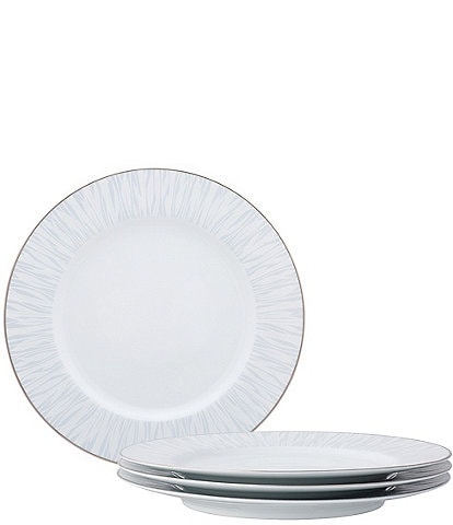 Noritake Glacier Platinum Collection Dinner Plates, Set of 4