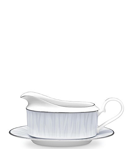 Noritake Glacier Platinum Collection Gravy with Tray