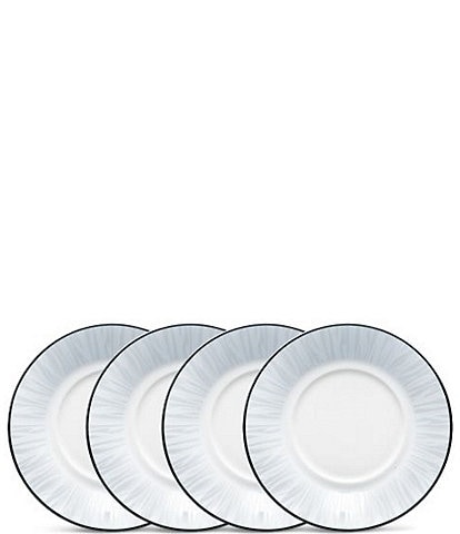 Noritake Glacier Platinum Collection Saucer Plates, Set of 4