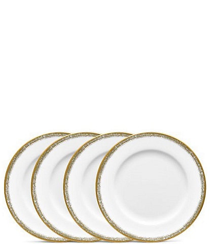 Noritake Haku Collection Rimmed Appetizer Plates, Set of 4