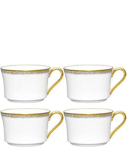 Noritake Haku Collection Teacups, Set of 4