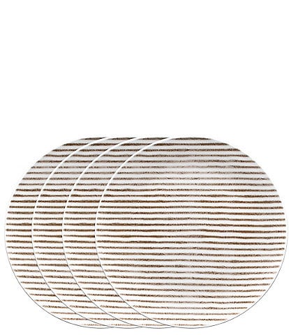 Noritake Hammock Collection Coupe Stripe Salad Plates, Set of 4