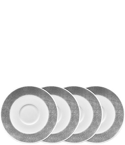 Noritake Hammock Collection Rimmed Saucer Plates, Set of 4