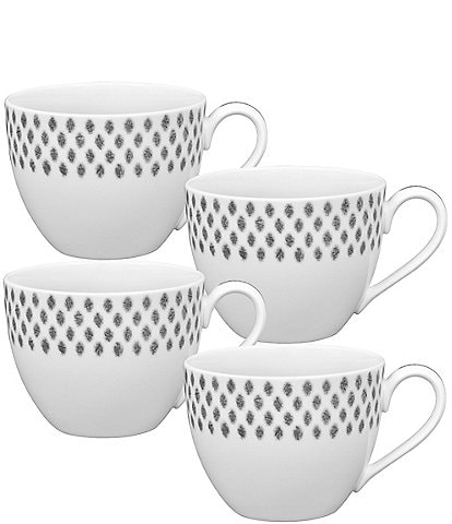 Noritake Hammock Collection Teacups, Set of 4