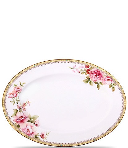 Noritake Hertford Collection 14#double; Rimmed Oval Platter