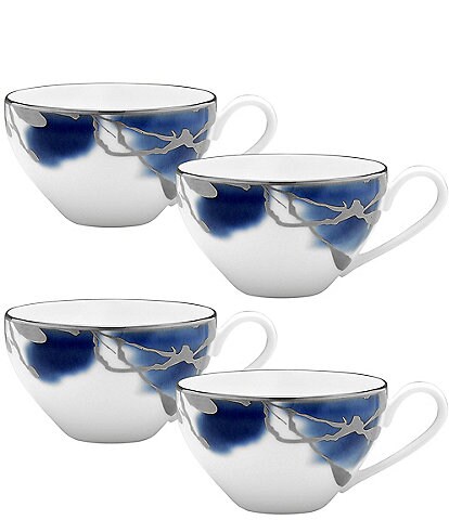 Noritake Jubilant Days Collection Teacups, Set of 4
