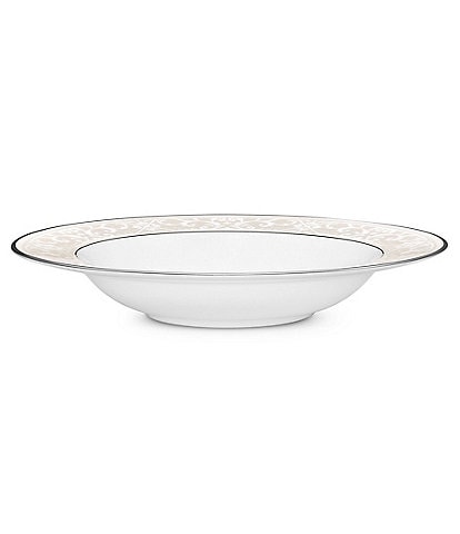 Noritake Montvale Scroll Platinum Bone China Soup Bowl