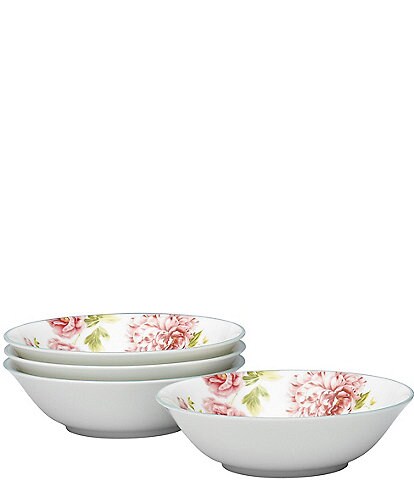 Noritake Peony Pageant Collection Cereal Bowls, Set of 4