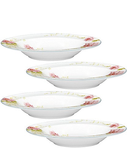 Noritake Peony Pageant Collection Soup Bowls, Set of 4