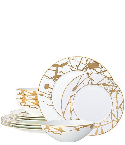 Noritake Raptures Gold Collection 12-Piece Set, Service For 4