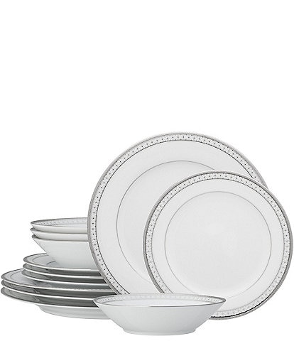 Noritake Rochester Platinum Collection 12-Piece Set, Service For 4