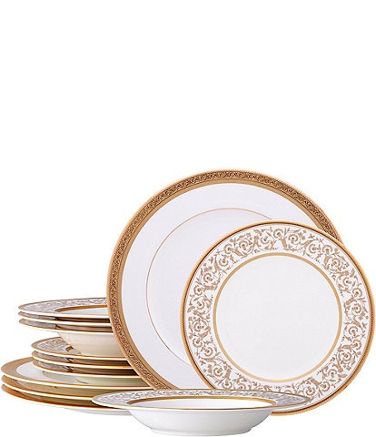 Noritake Summit Gold Collection 12-Piece Set, Service For 4