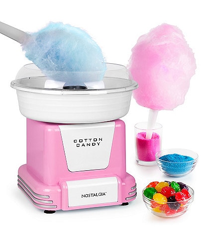 Nostalgia Electrics Pink Hard & Sugar-Free Candy Cotton Candy Maker