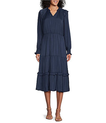 Women's Nurture Blue Midi Dresses | Dillards.com