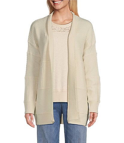 Nurture by Westbound Petite Size Open Neck Long Sleeve Cardigan