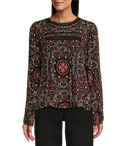 Nurture by Westbound Petite Size Woven Long Sleeve Top