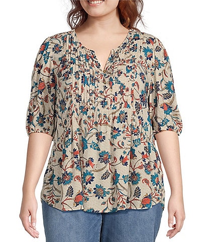 Womens Tops Plus Size Fashion 2023 Round Neck Short Sleeve Retro T-Shirt  Womens Top Dressy Casual Easter Printed Tops