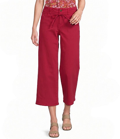 Nurture Mid Rise Flared Wide Leg Crop Pants