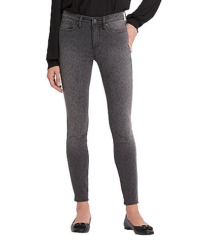 NYDJ Ami Lift Tuck® Technology Minimal Animal Print Skinny Leg High Rise Ankle Jeans