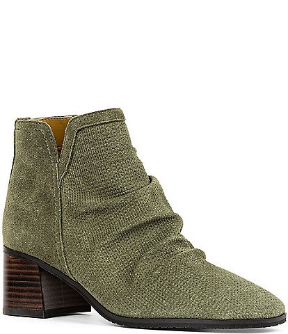 NYDJ Dernn Suede Ruched Booties