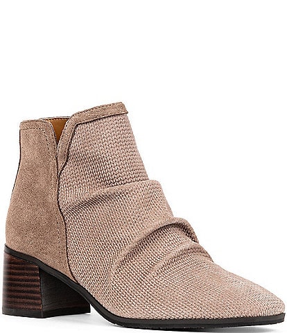 NYDJ Dernn Suede Ruched Booties