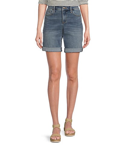 NYDJ Diana Stretch Denim Relaxed Fit Shorts