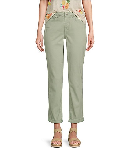 NYDJ Margot High Rise Slim Straight Girlfriend Jeans