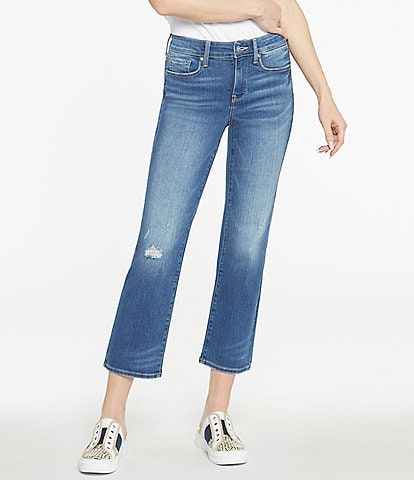 NYDJ Marilyn Ombre Print Straight Leg Denim Jeans