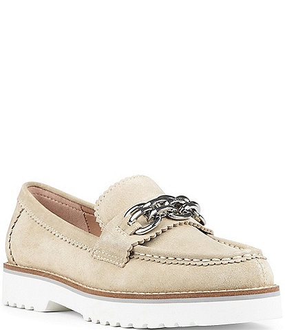 NYDJ Owens Suede Chain Detail Loafers