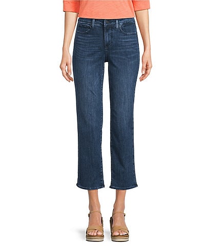 NYDJ Petite Size Straight Leg Ankle Jeans
