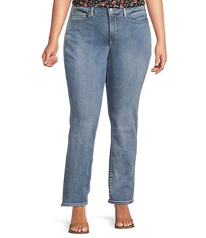 NYDJ Plus Size Marilyn Straight Denim Jeans
