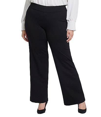 NYDJ Plus Size Lift Tuck® Technology Ponte Knit Straight Leg Pull-On Pants