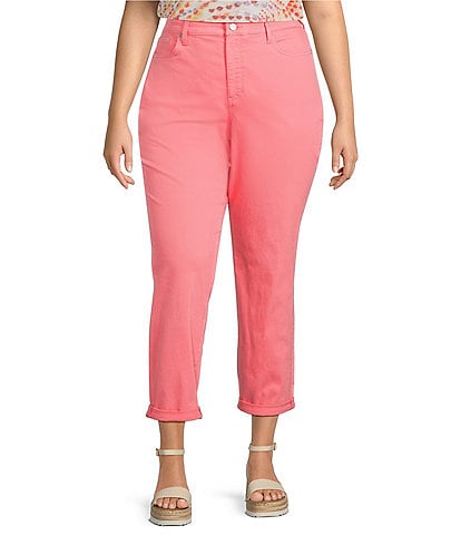 NYDJ Plus Size Margot Stretch Denim Girlfriend Jeans