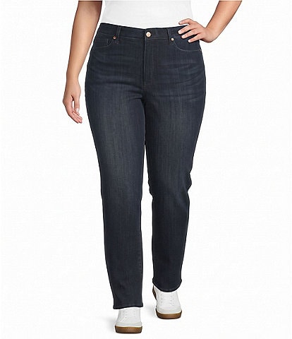 NYDJ Plus Size Marilyn Stretch Denim Lift Tuck® Technology Straight Leg Jeans