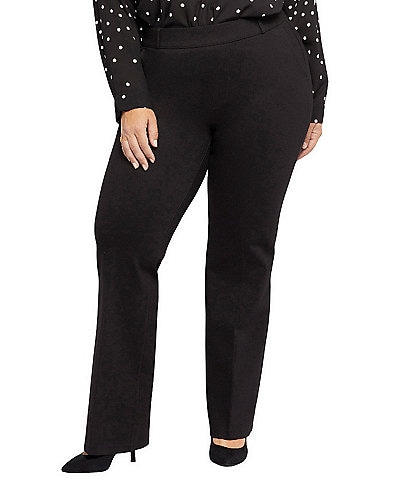 NYDJ Plus Size Pull-On Flared Leg Trousers