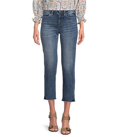 NYDJ Teresa Flat Front Wide Leg Compression Denim Pull-On Jeans