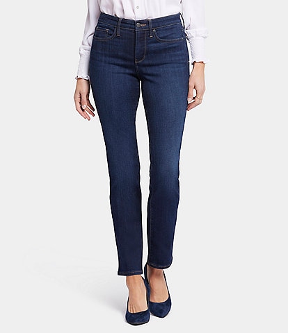 NYDJ Sheri Slim Mid Rise Stretch Denim Jeans