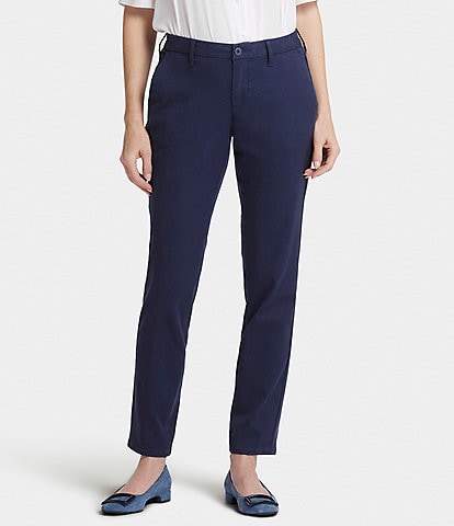 NYDJ Sheri Slim Mid Rise Trouser