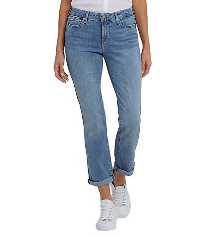 NYDJ Sheri Stretch Denim Slim Fit Ankle Jeans