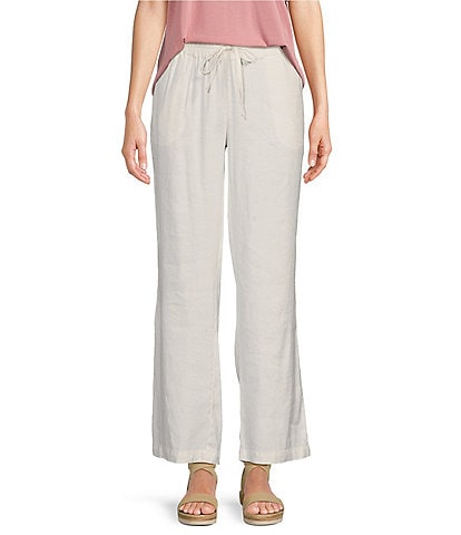 NYDJ Stretch Drawstring Relaxed Pull On Ankle Pants