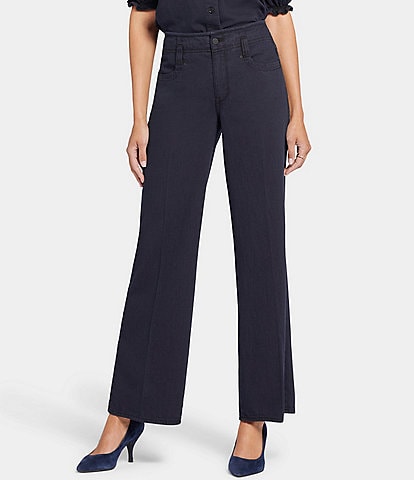 NYDJ Teresa High Rise Wide Leg 4-Pocket Style Jeans