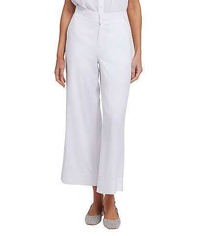 NYDJ Waverly Wide Leg Cropped Trouser Pants
