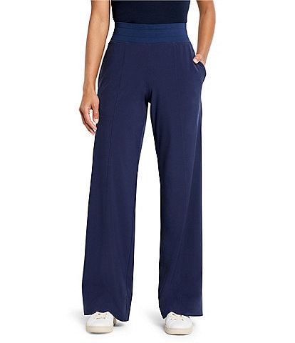 NZ ACTIVE by NIC + ZOE Tech Stretch Woven Wide Leg Pant