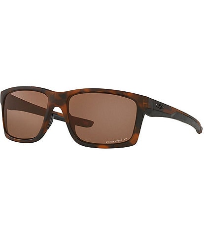 Oakley Men's Tortoise Polarized Rectangle Sunglasses